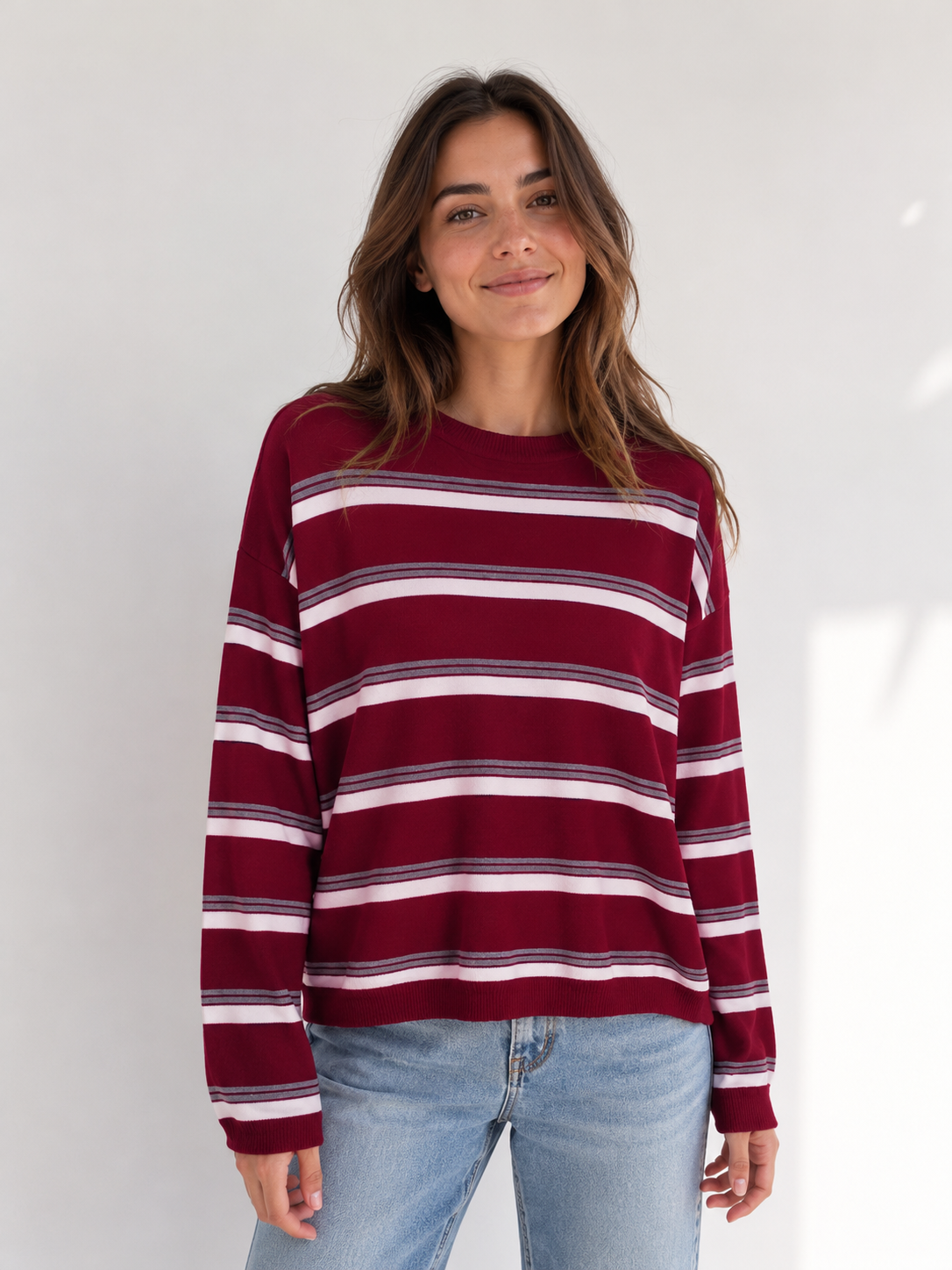 Striped Knit Sweater