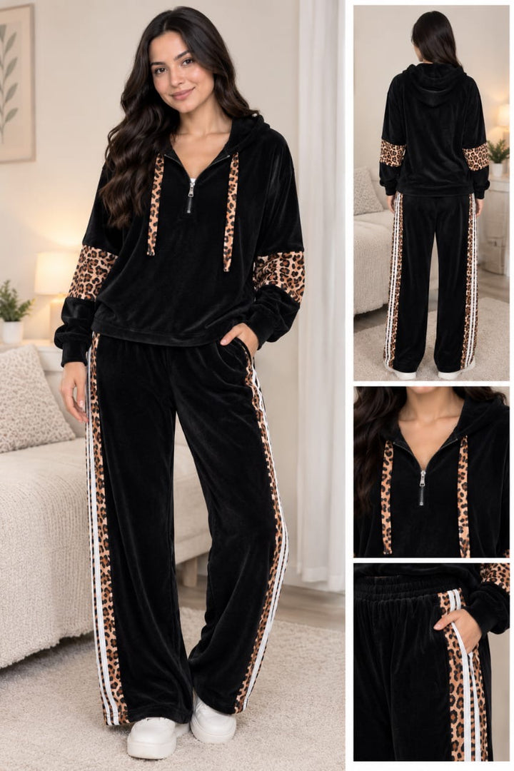 Women's Velour Tracksuit Set