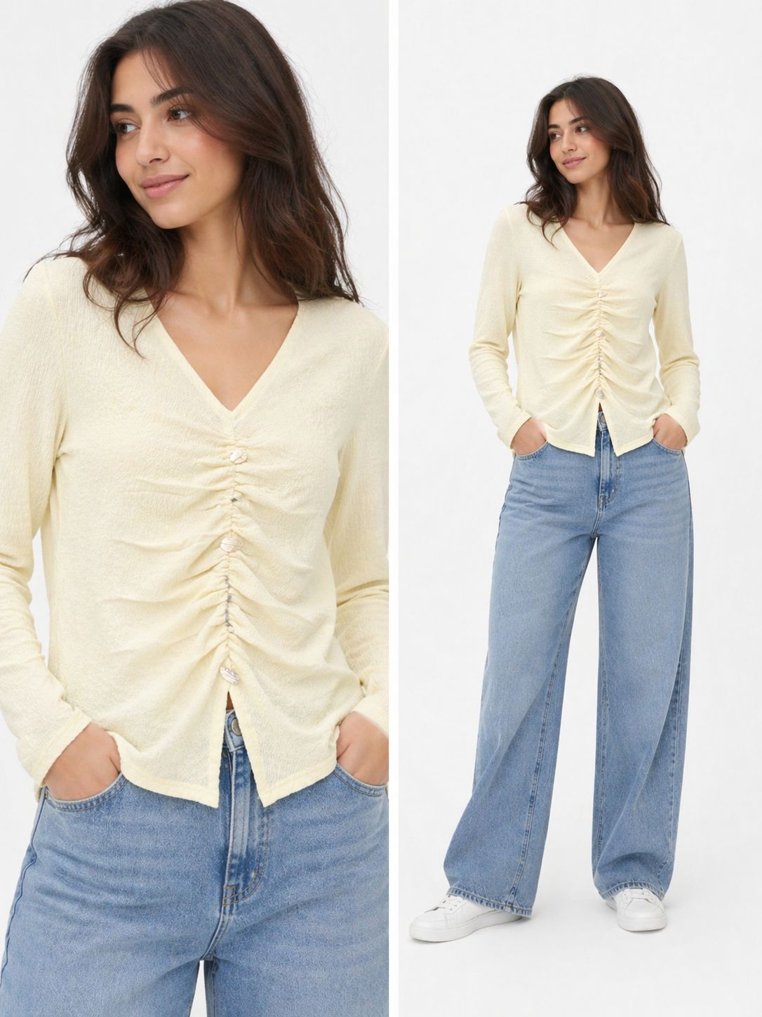 Ruched Front Homewear Top