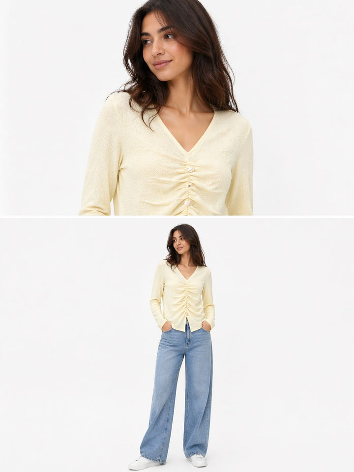 Ruched Front Homewear Top