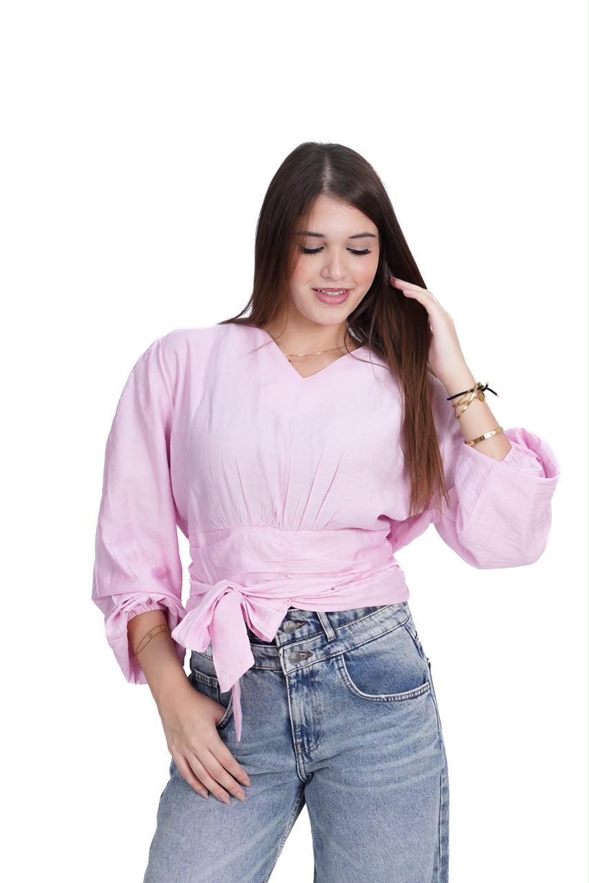 Elegant Tie-Front Blouse