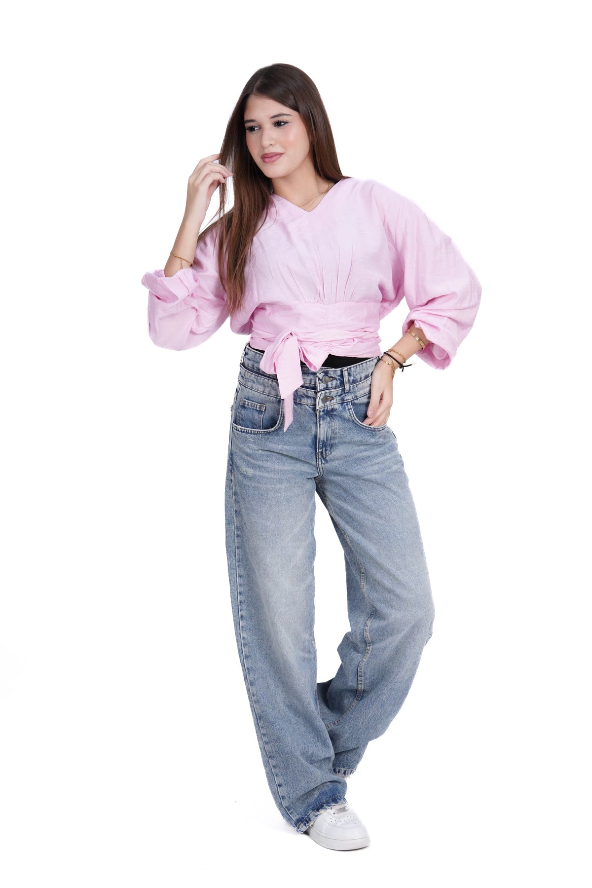 Elegant Tie-Front Blouse