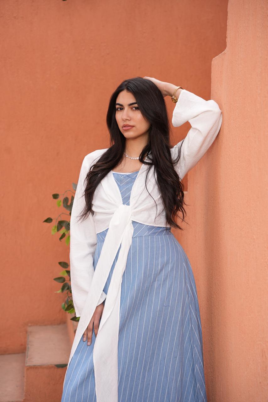 Skyline Tie Dress